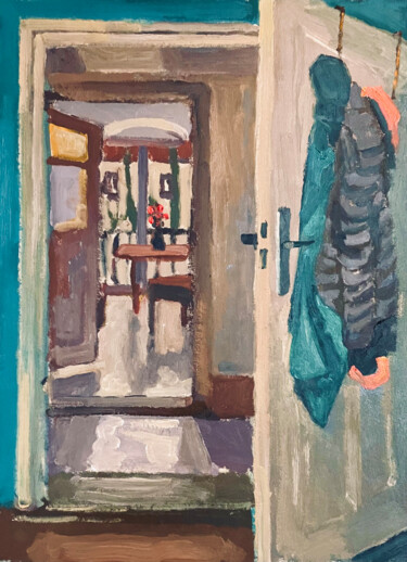 Painting titled "Room" by Uy Nguyen, Original Artwork, Oil