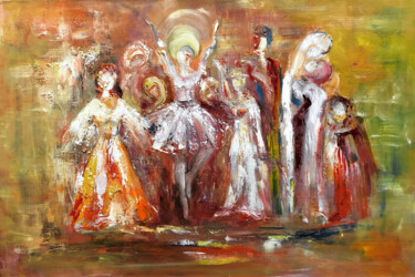 Painting titled "Musical Theater" by Vachagan Galoyan, Original Artwork, Oil