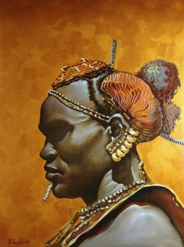 Картина под названием ",,AFRICA,," - Vadim Kovalev, Подлинное произведение искусства, Масло
