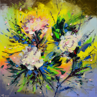 Картина под названием "Танец цветов" - Vadim Stolyarov, Подлинное произведение искусства, Масло