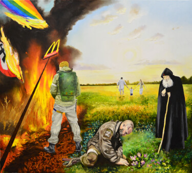 Картина под названием "Право Быть" - Vadim Stolyarov, Подлинное произведение искусства, Масло