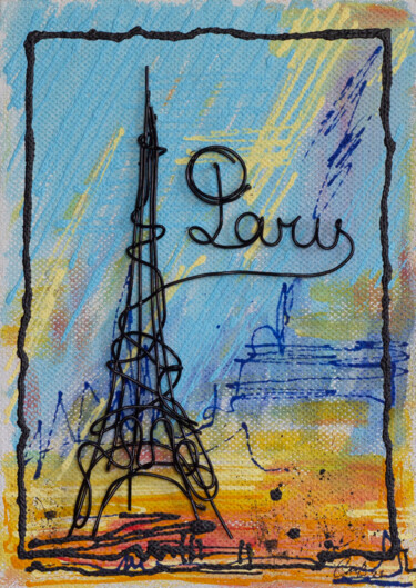 Collages titulada "Paris." por Vadim Studenov, Obra de arte original, Collages