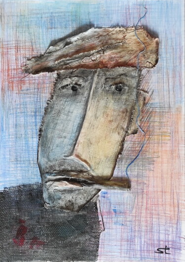 Peinture intitulée "Mysterious man from…" par Vadim Studenov, Œuvre d'art originale, Acrylique