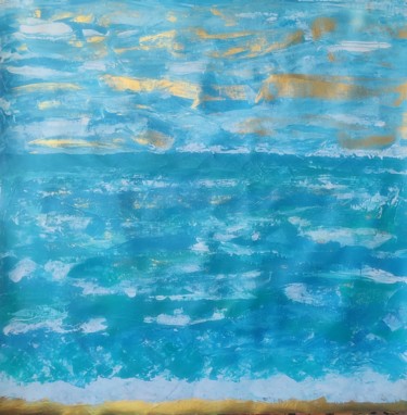 Malerei mit dem Titel "Let the Ocean touch…" von Vafa Majidli, Original-Kunstwerk, Acryl