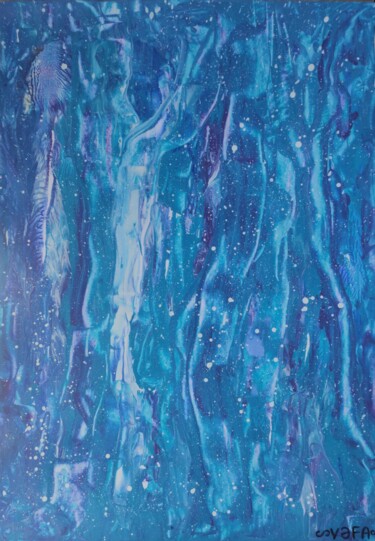 Pintura titulada "Cosmic water #1" por Vafa Majidli, Obra de arte original, Acrílico