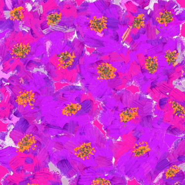 印花与版画 标题为“Floral composition.…” 由Vafa Majidli, 原创艺术品, 数字打印