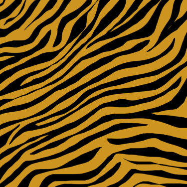 "Tiger - Print" başlıklı Baskıresim Vafa Majidli tarafından, Orijinal sanat, Dijital baskı