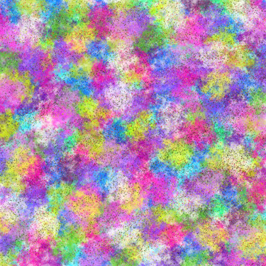 Druckgrafik mit dem Titel "Colorful Floral Fie…" von Vafa Majidli, Original-Kunstwerk, Digitaldruck