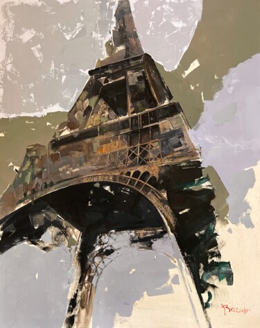 Картина под названием "Un morceau de France" - Vahan Shahbazyan, Подлинное произведение искусства, Масло