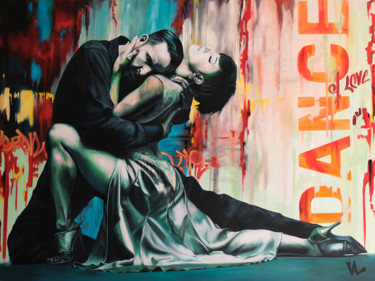 绘画 标题为“Dance of love” 由Val Escoubet, 原创艺术品, 油