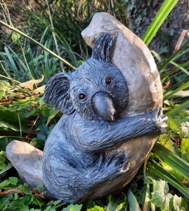 Sculpture titled "LE KOALA" by Valerie Perron, Original Artwork, Clay