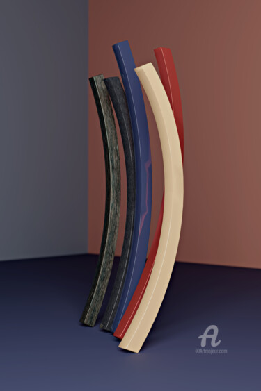 "Abstract 043" başlıklı Dijital Sanat Val Thoermer tarafından, Orijinal sanat, 3D modelleme