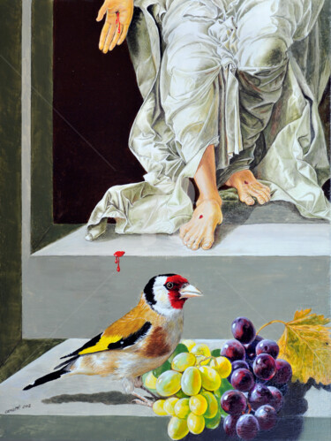 Painting titled "Passion" by Valentino Camiletti, Original Artwork, Tempera