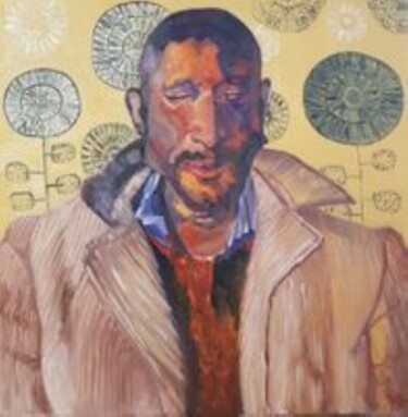 Painting titled "Portrait of a man 1" by Valentina Baicuianu, Original Artwork, Oil