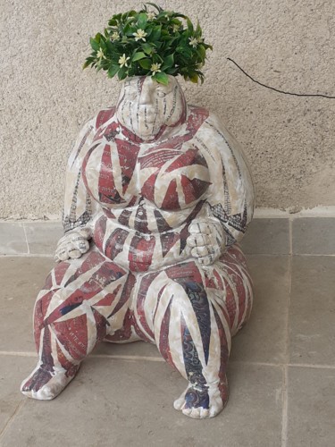 Sculpture titled "Fatty" by Valentina Brusilovskaya, Original Artwork, Ceramics