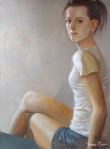 Painting titled ""Self-portrait".jpg" by Valentina Cernyh, Original Artwork, Oil