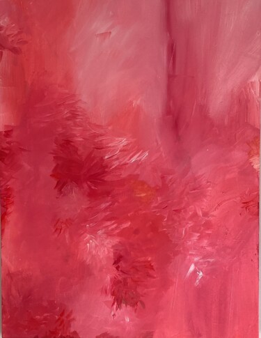 Peinture intitulée "Red shades" par Valentina Majer, Œuvre d'art originale, Acrylique