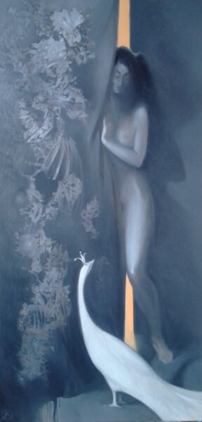Peinture intitulée ""Лунный свет"" par Valentina Olempiiuk Vinnikova, Œuvre d'art originale, Huile