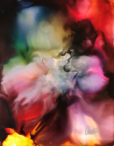 Картина под названием "Shine Through" - Valeri Campbell Cranston, Подлинное произведение искусства, Чернила