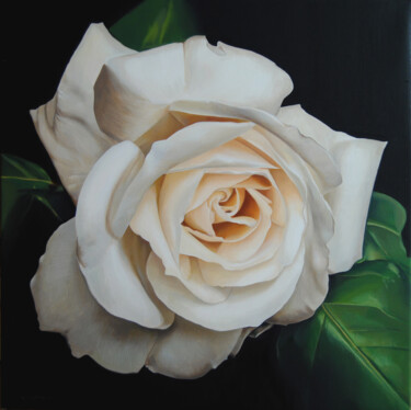 Peinture intitulée "Rose" par Valeri Tsvetkov, Œuvre d'art originale, Huile Monté sur Châssis en bois