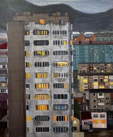 Ζωγραφική με τίτλο "Apartment" από Valeria Deminova, Αυθεντικά έργα τέχνης, Ακρυλικό
