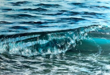 Ζωγραφική με τίτλο "The element of tran…" από Valeria Ocean, Αυθεντικά έργα τέχνης, Λάδι Τοποθετήθηκε στο Ξύλινο φορείο σκελ…