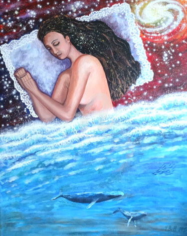 Pintura intitulada "Sleeping" por Valeria Belogurova, Obras de arte originais, Acrílico