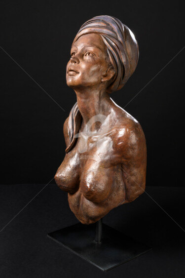 Escultura intitulada "GAIA ." por Valerie Barrault, Obras de arte originais, Terracota