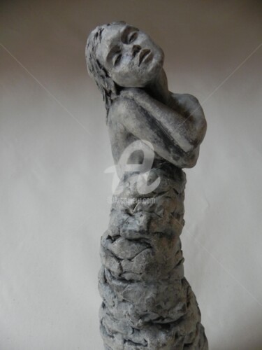 Sculptuur getiteld "La Dame du lac" door Valerie Barrault, Origineel Kunstwerk, Keramiek