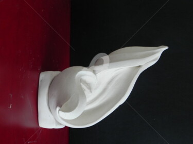 Skulptur mit dem Titel "spirale debout" von Valerie Barrault, Original-Kunstwerk, Keramik