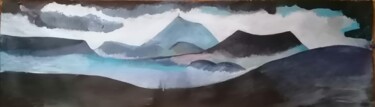 Peinture intitulée "Puy-de-Dôme 2" par Valérie Blum (Valery), Œuvre d'art originale, Acrylique