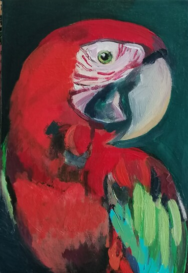 Pintura titulada "Papagayo" por Valérie Blum (Valery), Obra de arte original, Acrílico