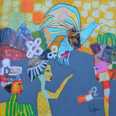 Painting titled "Tribu" by Valérie Depadova, Original Artwork, Acrylic
