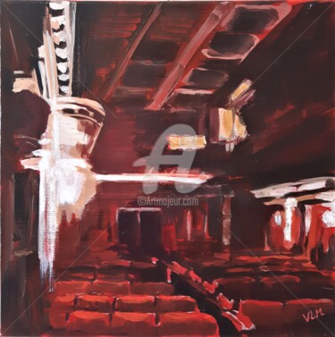 Peinture intitulée "Le théâtre du Ranel…" par Valérie Le Meur, Œuvre d'art originale, Acrylique Monté sur Châssis en bois