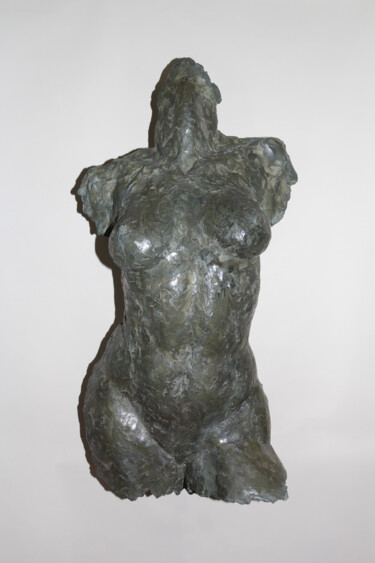 Sculpture titled "Son aile" by Valérie Moreau (VALEM), Original Artwork, Plaster