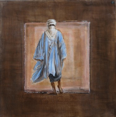 Peinture intitulée "Targui" par Valérie Chrétien, Œuvre d'art originale