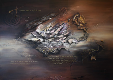 Painting titled "Aleph" by Valérie Domenjoz, Original Artwork, Acrylic