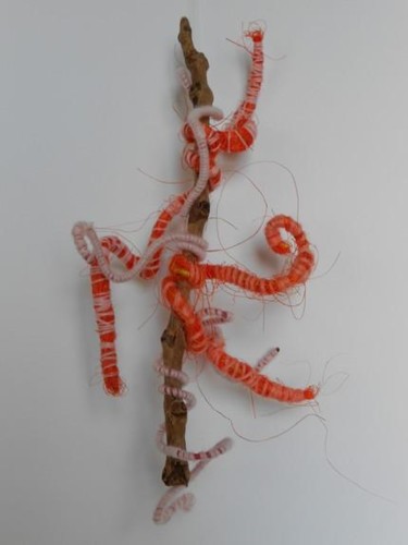 Sculpture intitulée "Esprits racines 70…" par Valérie Thévenot, Œuvre d'art originale, Techniques mixtes