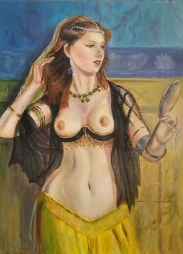 Pintura titulada "Девушка" por Valerii Radzikhovskyi, Obra de arte original, Oleo