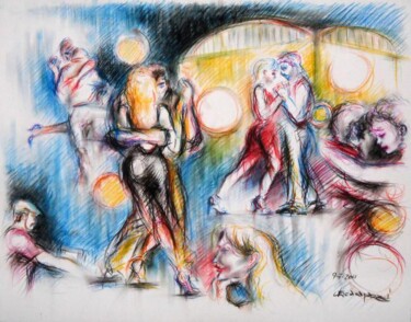 Zeichnungen mit dem Titel ""tango al Palazzo d…" von Valerio Scarapazzi, Original-Kunstwerk