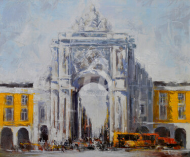 Schilderij getiteld "Arc de Triomphe,lLs…" door Valentin Gutu, Origineel Kunstwerk, Inkt