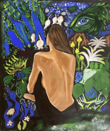 Malerei mit dem Titel "Nature de l’être" von Vanessa Escalante, Original-Kunstwerk, Acryl