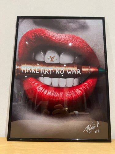 Digitale Kunst getiteld "Louis Vuitton no war" door Vanessa Fodera, Origineel Kunstwerk, Inkt