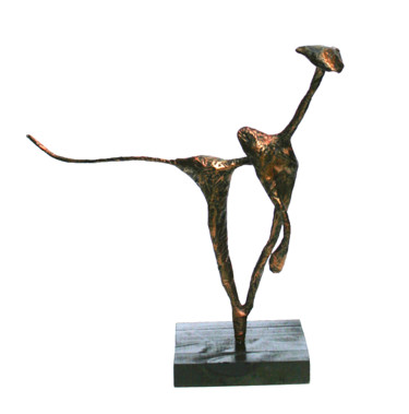 Escultura intitulada "Sculpture chat en p…" por Vanessa Renoux, Obras de arte originais, Papel