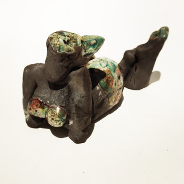 Rzeźba zatytułowany „Sculpture de baigne…” autorstwa Vanessa Renoux, Oryginalna praca, Ceramika