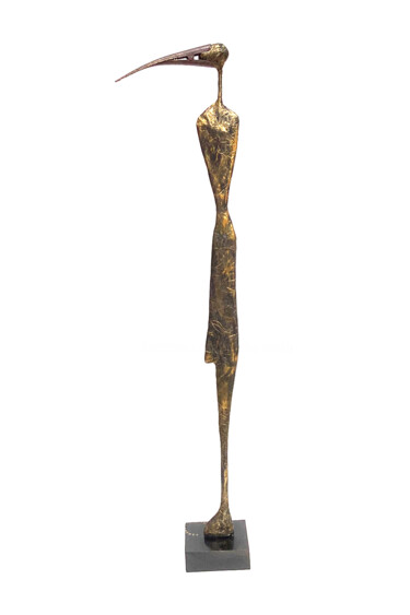 Скульптура под названием "Thot, sculpture éla…" - Vanessa Renoux, Подлинное произведение искусства, Бумага