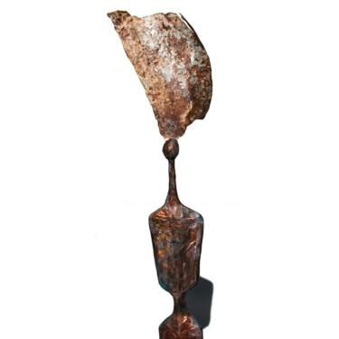 Sculpture titled "Hephaistos, sculptu…" by Vanessa Renoux, Original Artwork, Metals