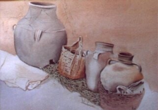 Painting titled "Old jars" by Vani Ghougassian, Original Artwork