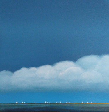 Peinture intitulée "Eastern Scheldt Reg…" par Nelly Van Nieuwenhuijzen, Œuvre d'art originale, Acrylique