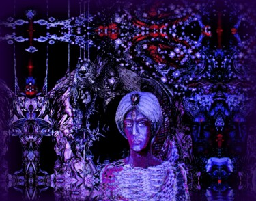 Arte digitale intitolato "Взгляд сквозь время…" da Varu Kadis, Opera d'arte originale, Lavoro digitale 2D